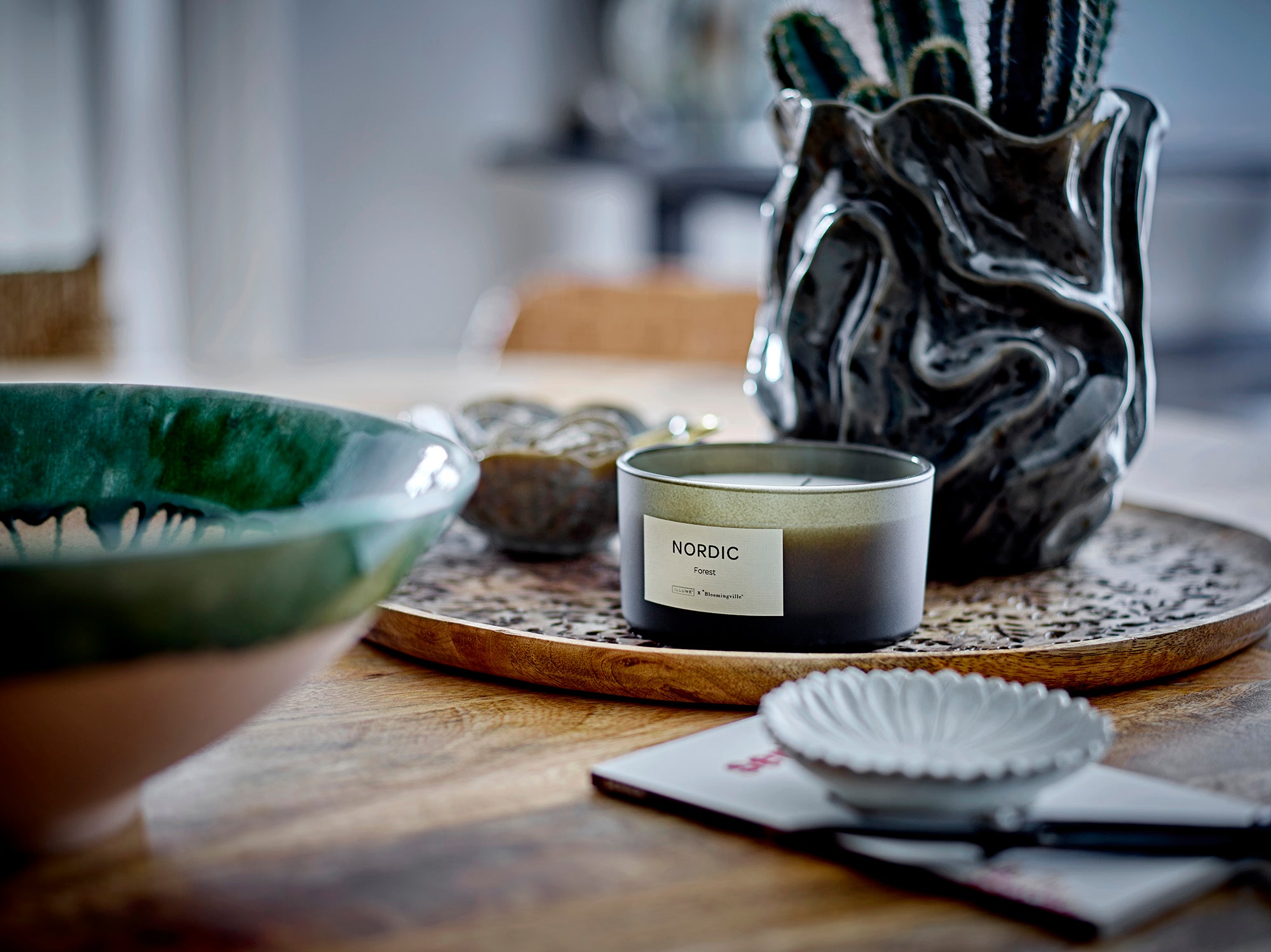 Moez - Bowl - Green - Stoneware