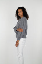 Pull Alix Angora Gris Cumulus