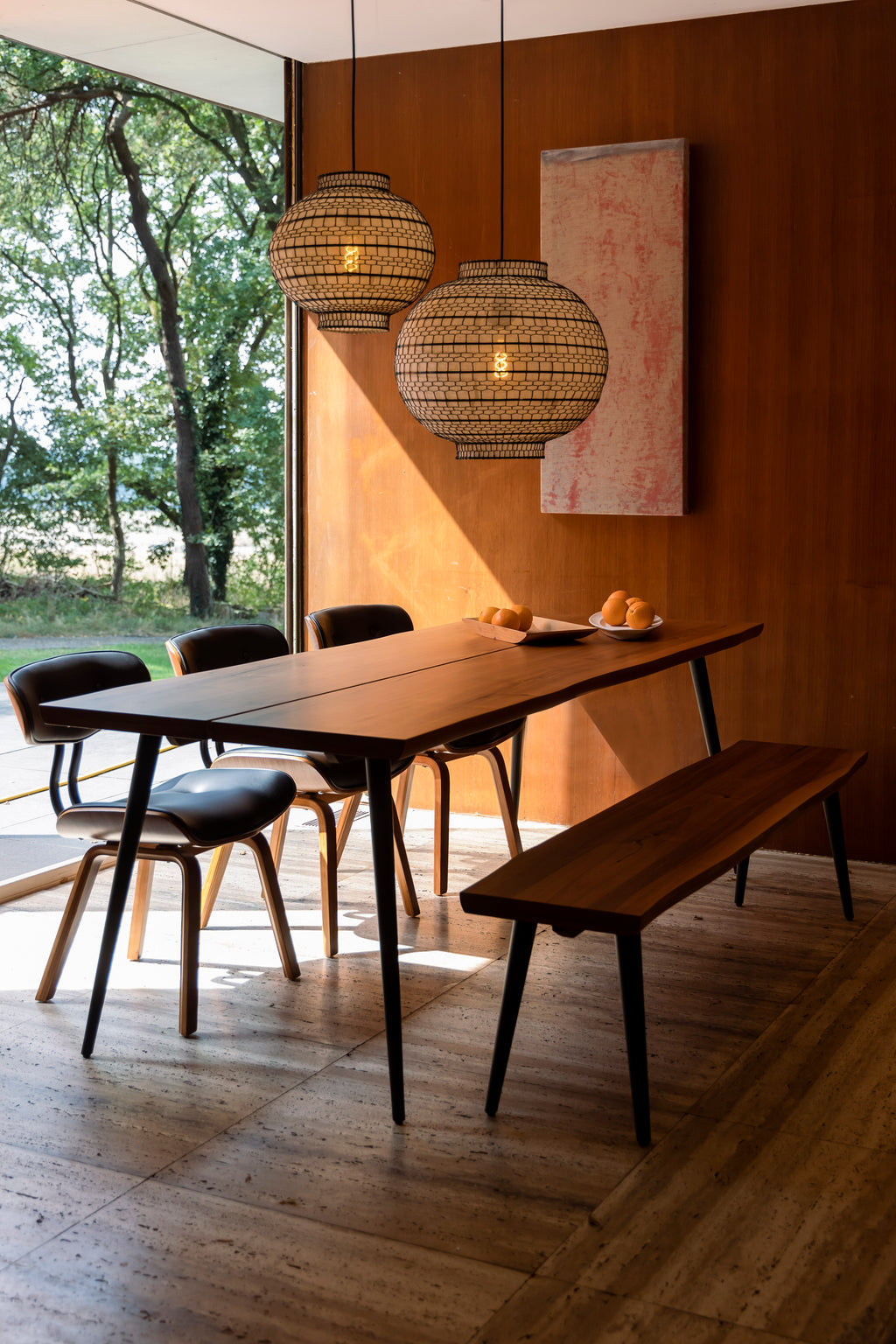 Alagon - Table De Salle À Manger - Bois - Noyer/Marron