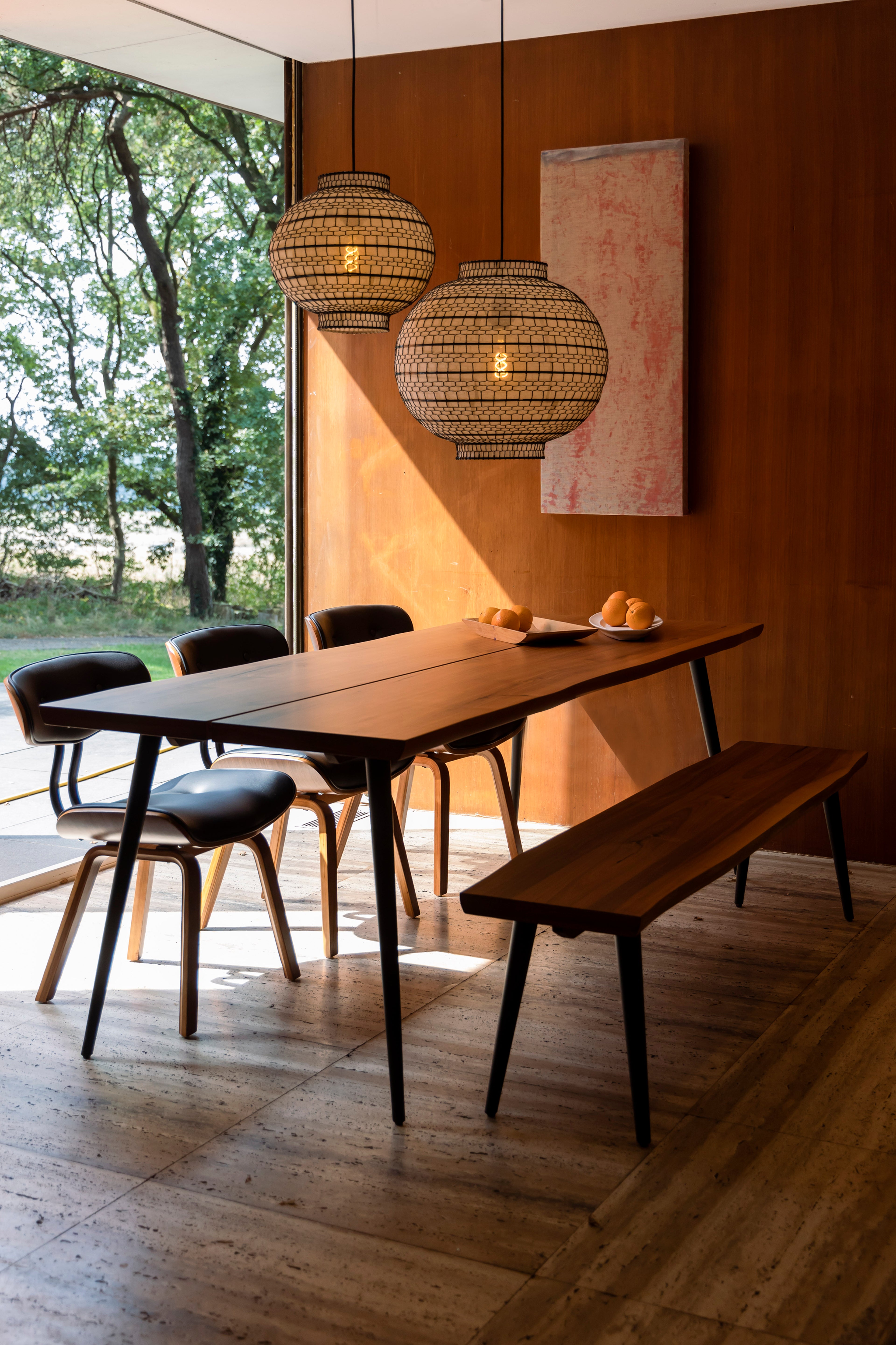 Alagon - Table De Salle À Manger - Bois - Noyer/Marron