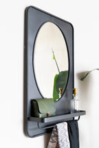 Étagère Pascal M - Miroir - Fer - Noir