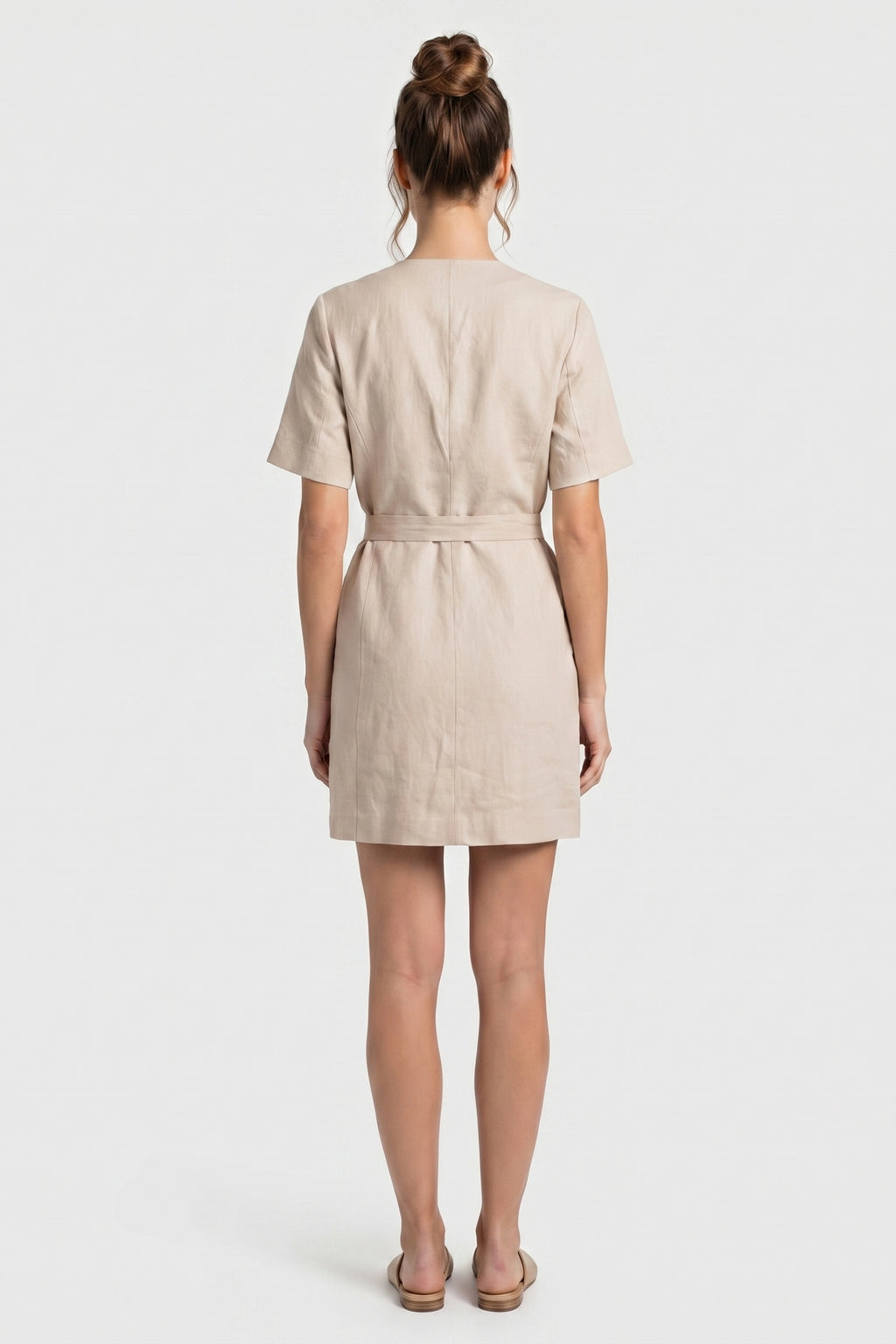 Robe Pa Polina En Lin Beige
