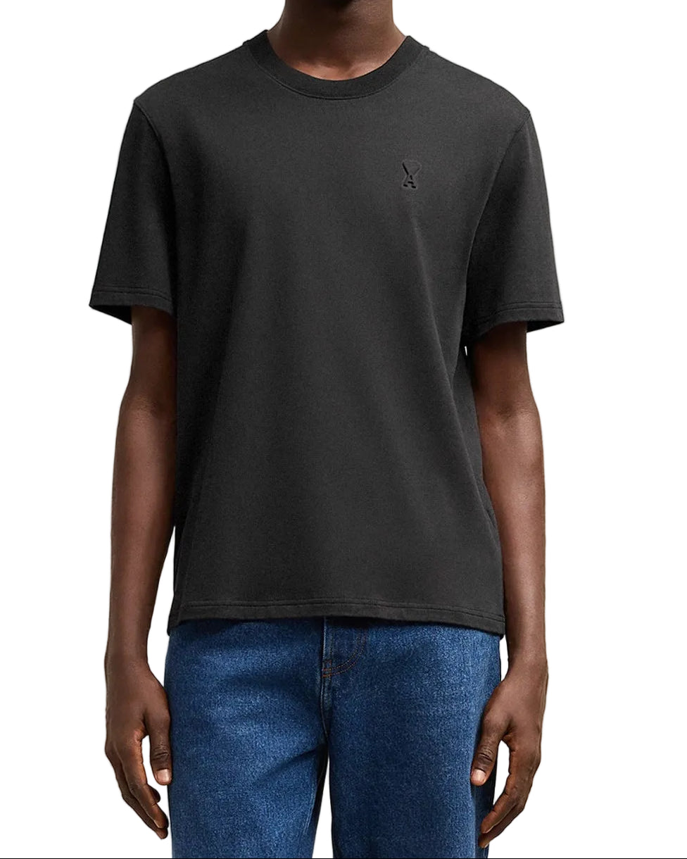 Ami Paris - T-Shirt Ami De Coeur Petit 3D – Noir