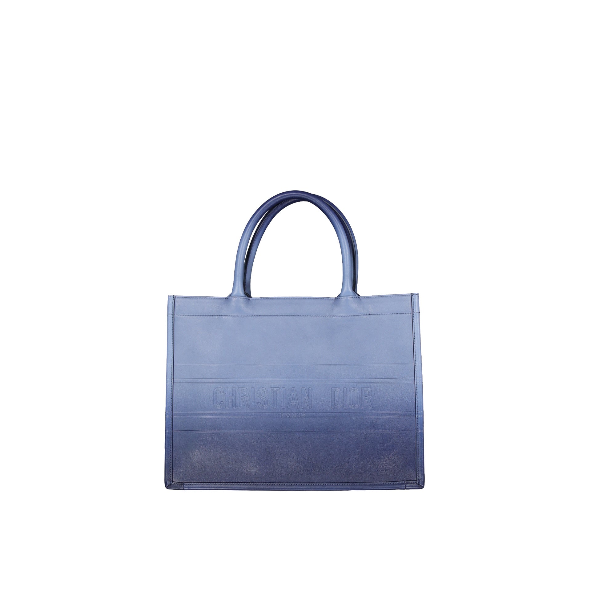 Dior - Christian Leather Medium Book Cabas - Mujeres - Azul