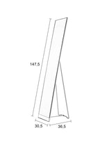 Stand - Miroir - Acier - Blanc