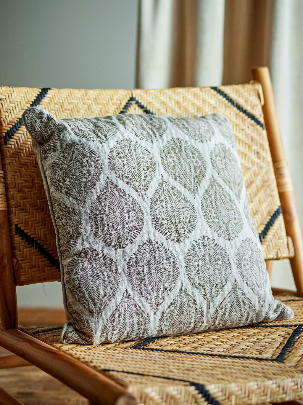Cergy - Set of 2 Cushions - Brown - Cotton