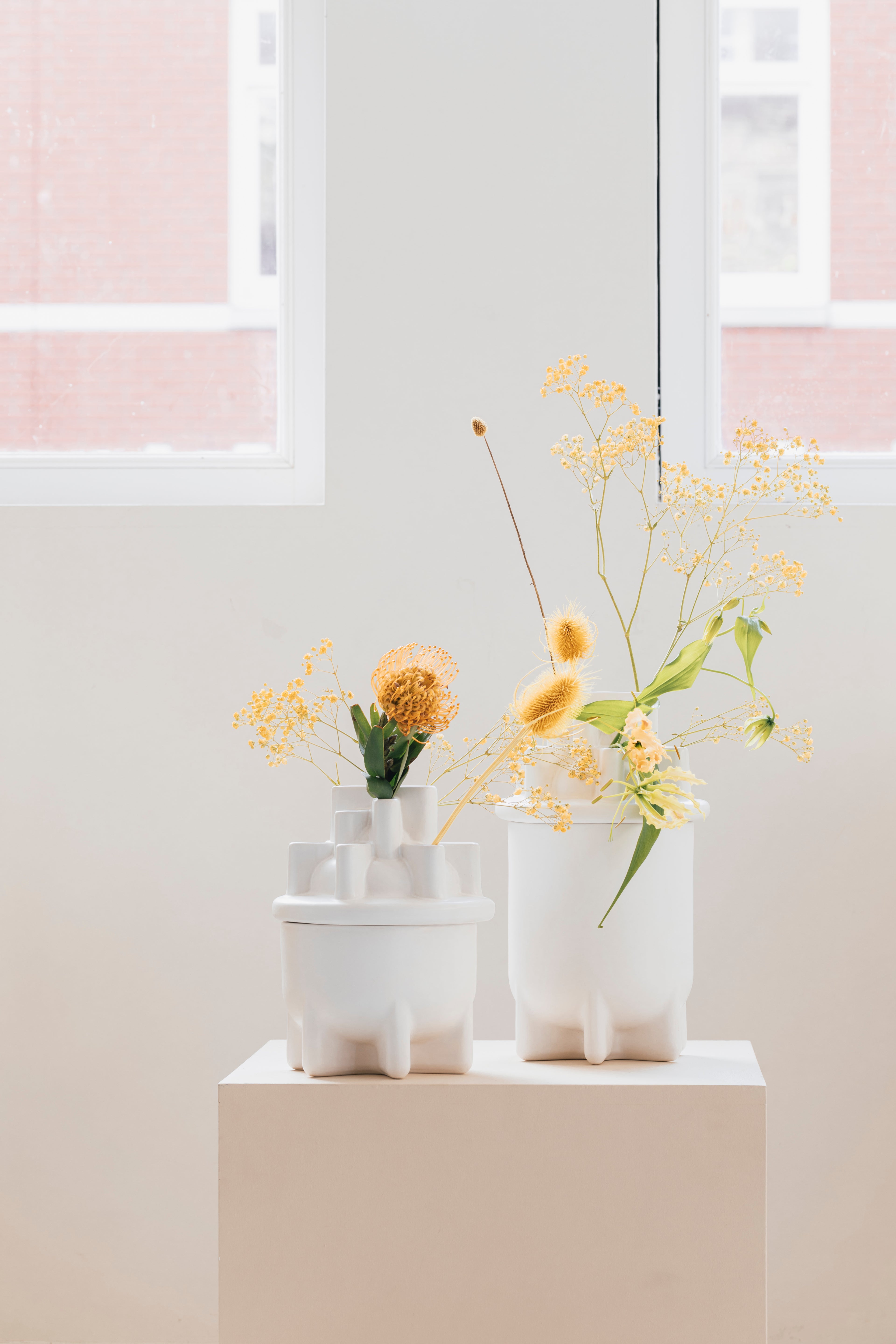 Bassin S - Vase - Céramique - Blanc
