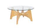 Kobe - Coffee Table - Glass - Natural/Beige