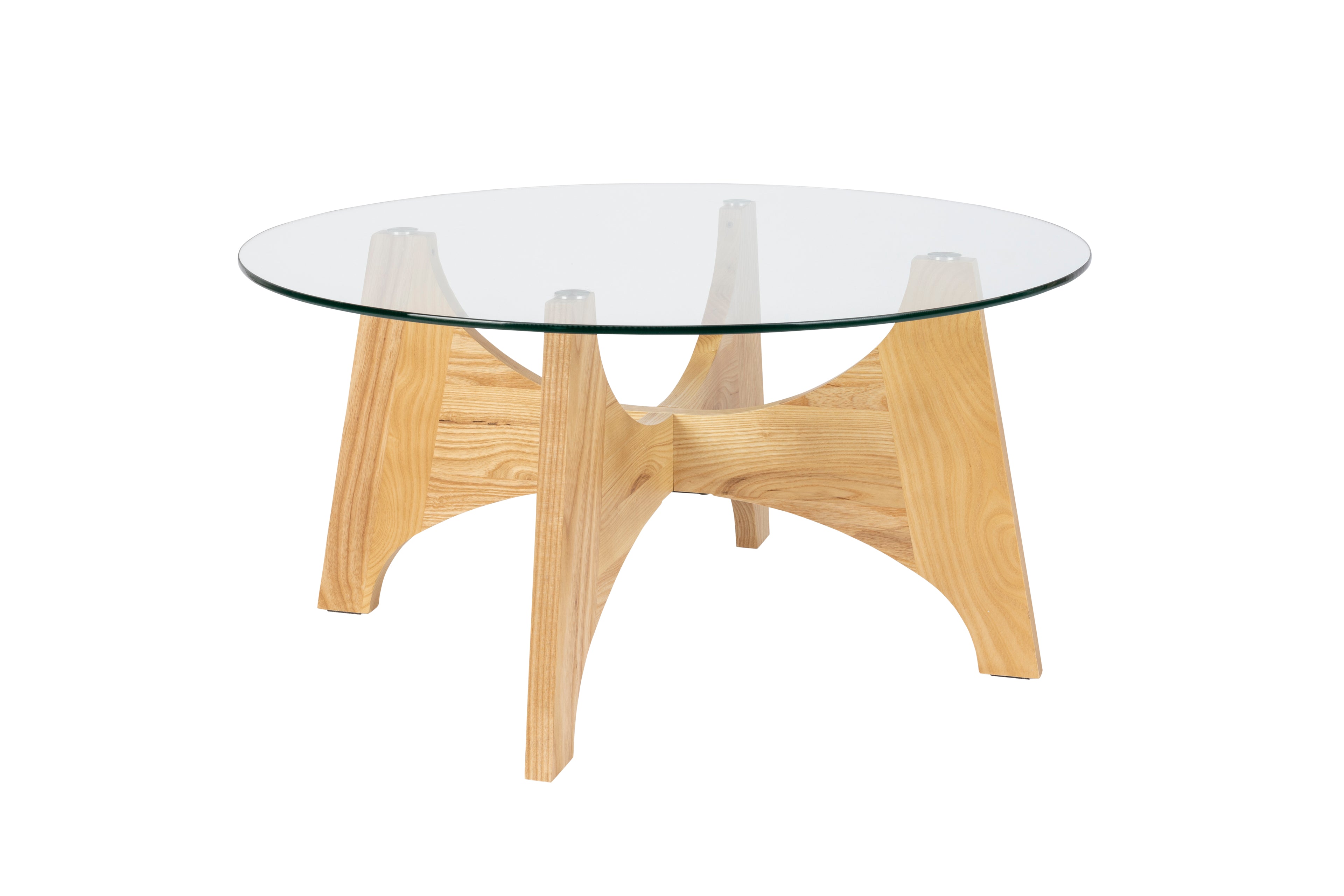 Kobe - Coffee Table - Glass - Natural/Beige
