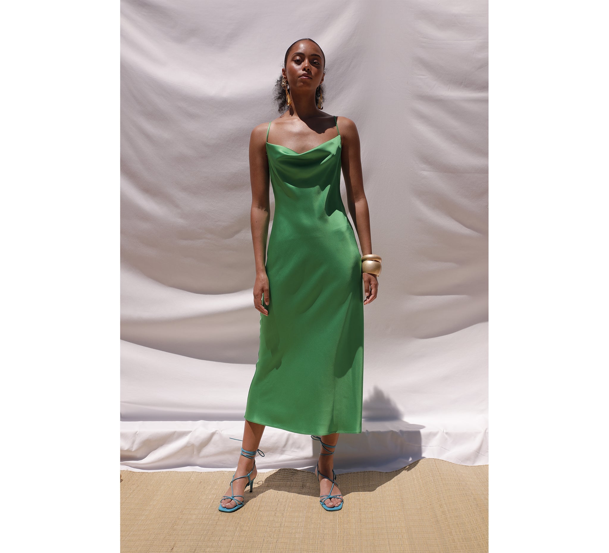 Vestido verde Elle