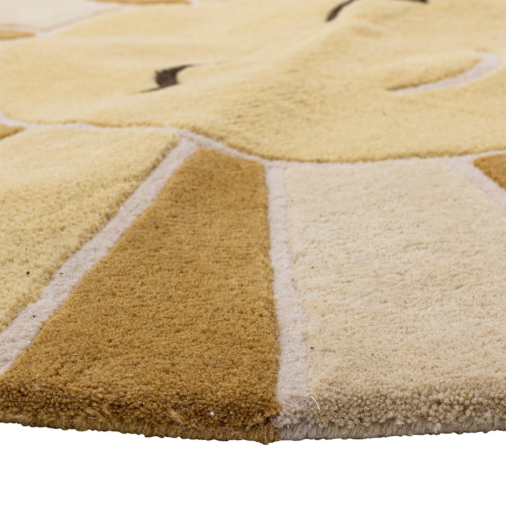 Sun - Rug - Yellow - Wool