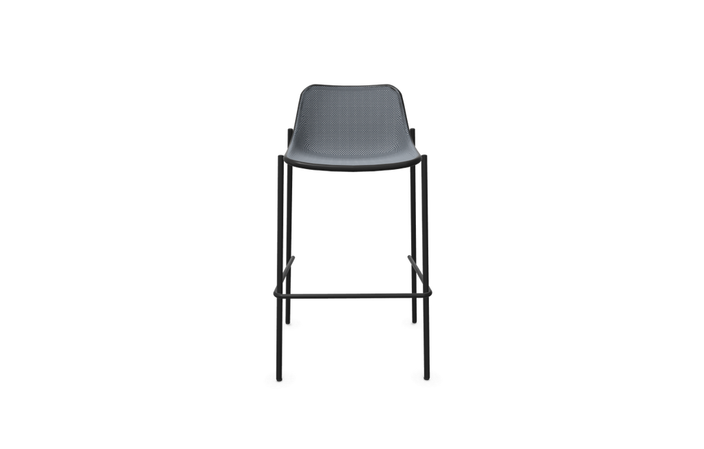 EMU - Sgabello alto Round di Emu - Nero
