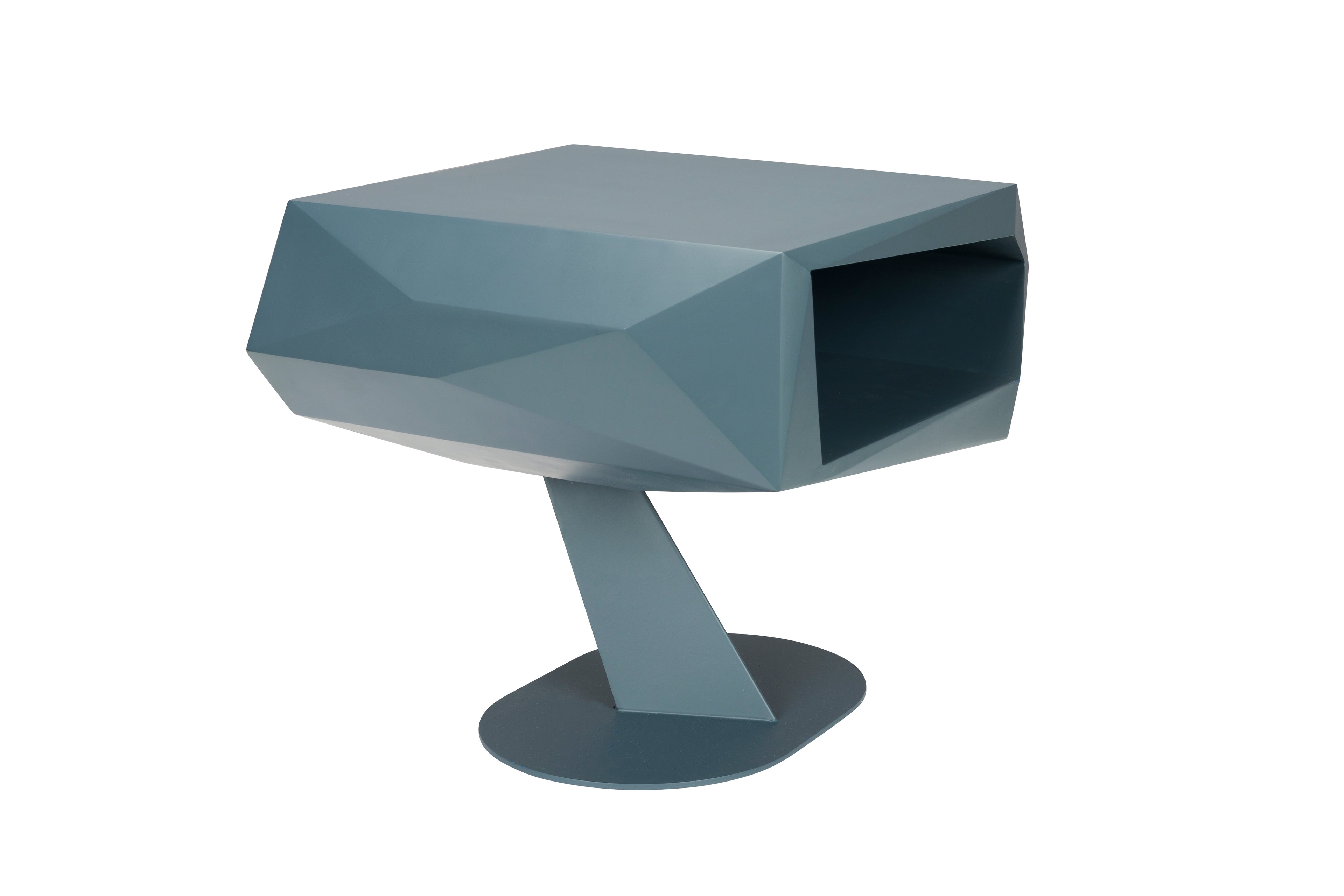 North - Side Table - Resin - Blue/Black