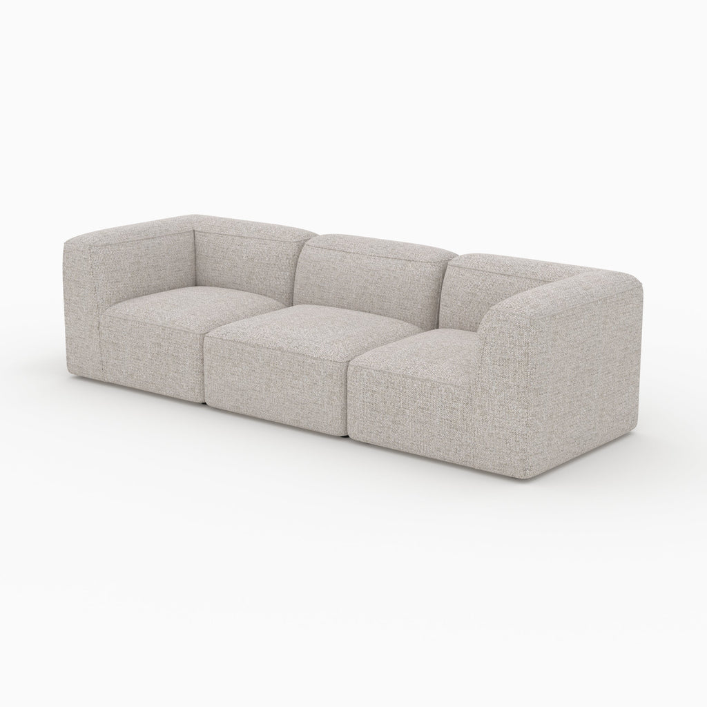 Hestia - Sofá modular de 3 plazas de tela beige