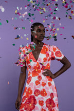 Vestido Anna Flor Roja