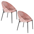 Dando - Chaise De Salle À Manger - Polyester - Vieux Rose