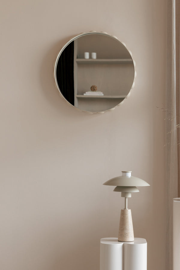 Burbujas - Espejo - Hierro - Beige