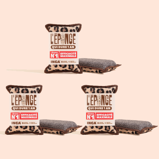 New - Duo D'Éponges Léopard