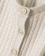 Cardigan Torsades Ajourees - Chanvre - Femme