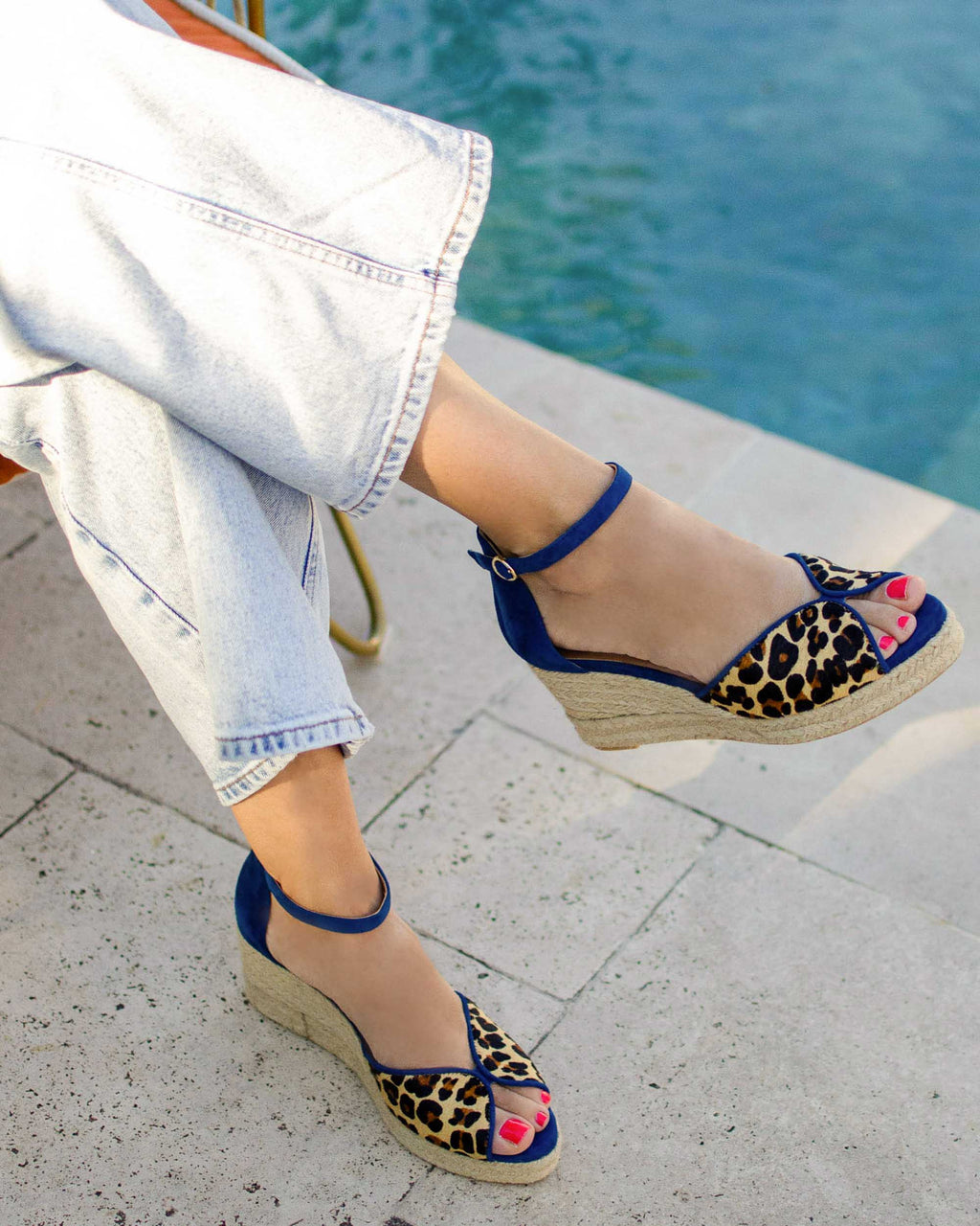 Espadrilles Compensées Cadaques Léopard