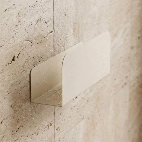 Le Ressourçant - Étagère De Douche - Acier - Crème Fine Texture