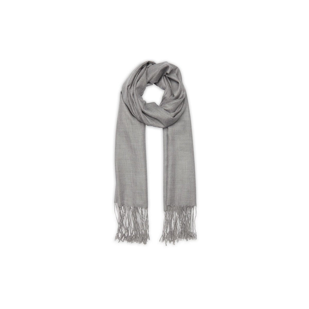 Garapua Stole 180X85Cm - Grey - 100% Cashmere Voile - Unisex