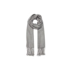 Garapua Stole 180X85Cm - Grey - 100% Cashmere Voile - Unisex