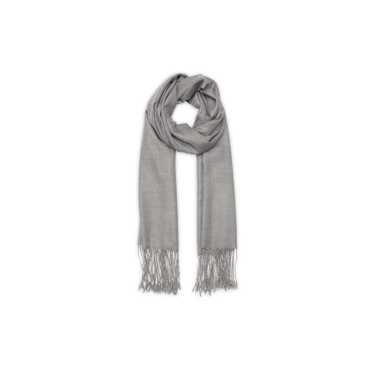 Garapua Stole 180X85Cm - Grey - 100% Cashmere Voile - Unisex