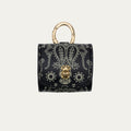 Estuche Jamie Airpod Estampado de bandana de cuero negro