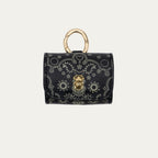 Estuche Jamie Airpod Estampado de bandana de cuero negro