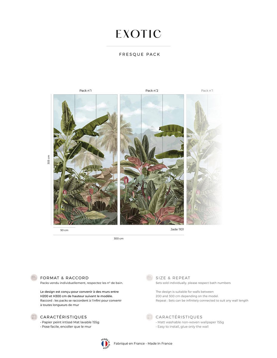 Mural Exotic - Jade