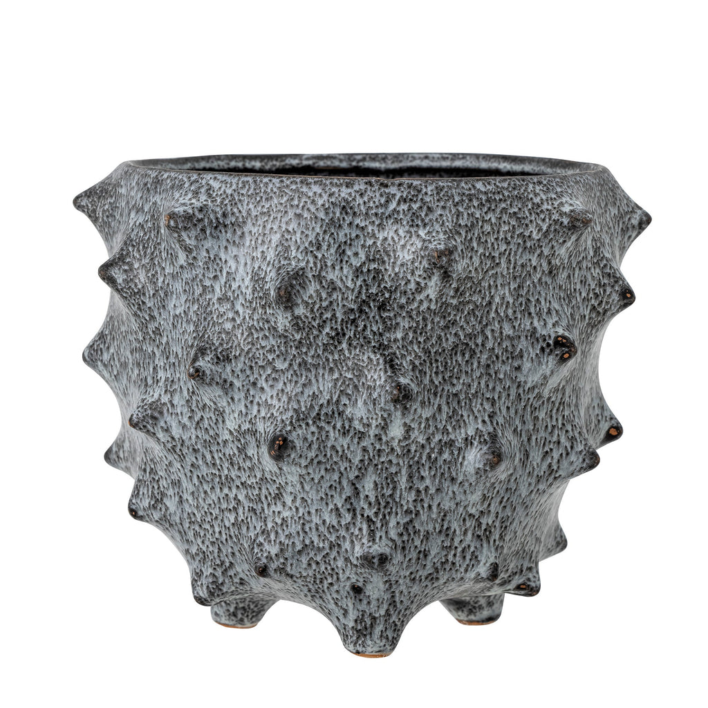 Ademir - Set of 4 Plant Pot Covers - Blue - Stoneware