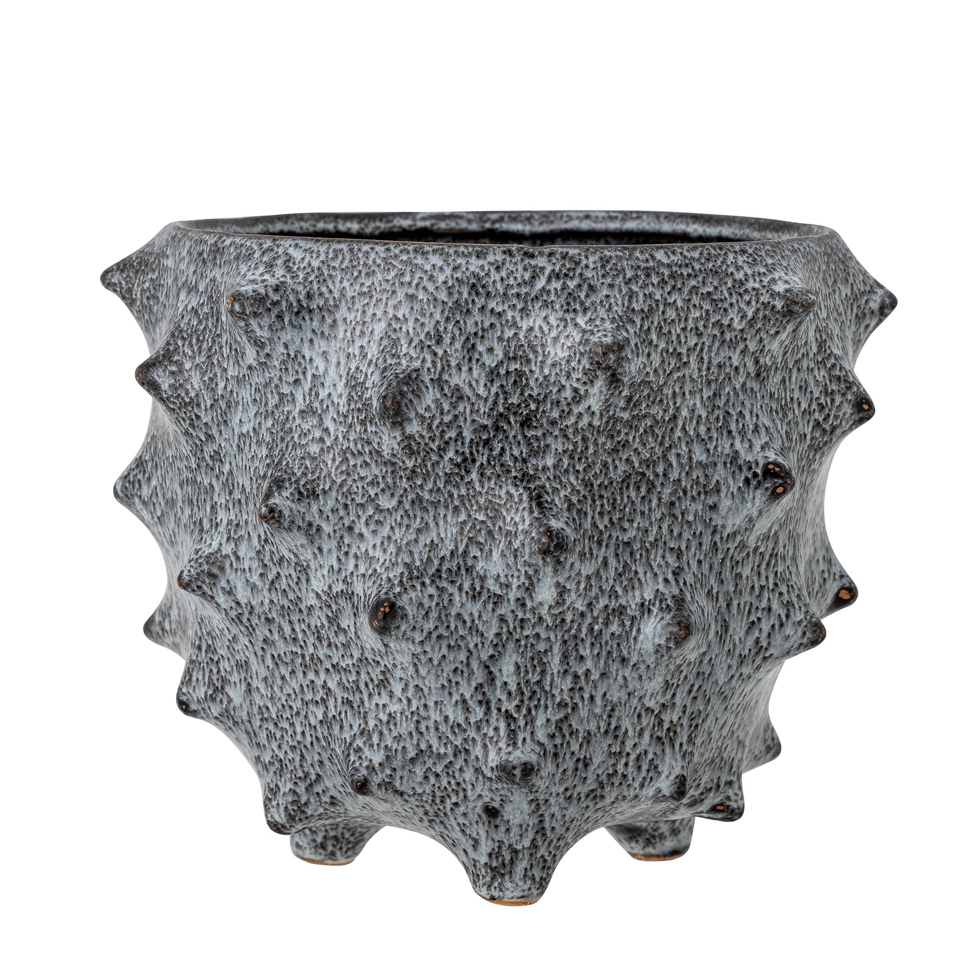Ademir - Set of 4 Plant Pot Covers - Blue - Stoneware