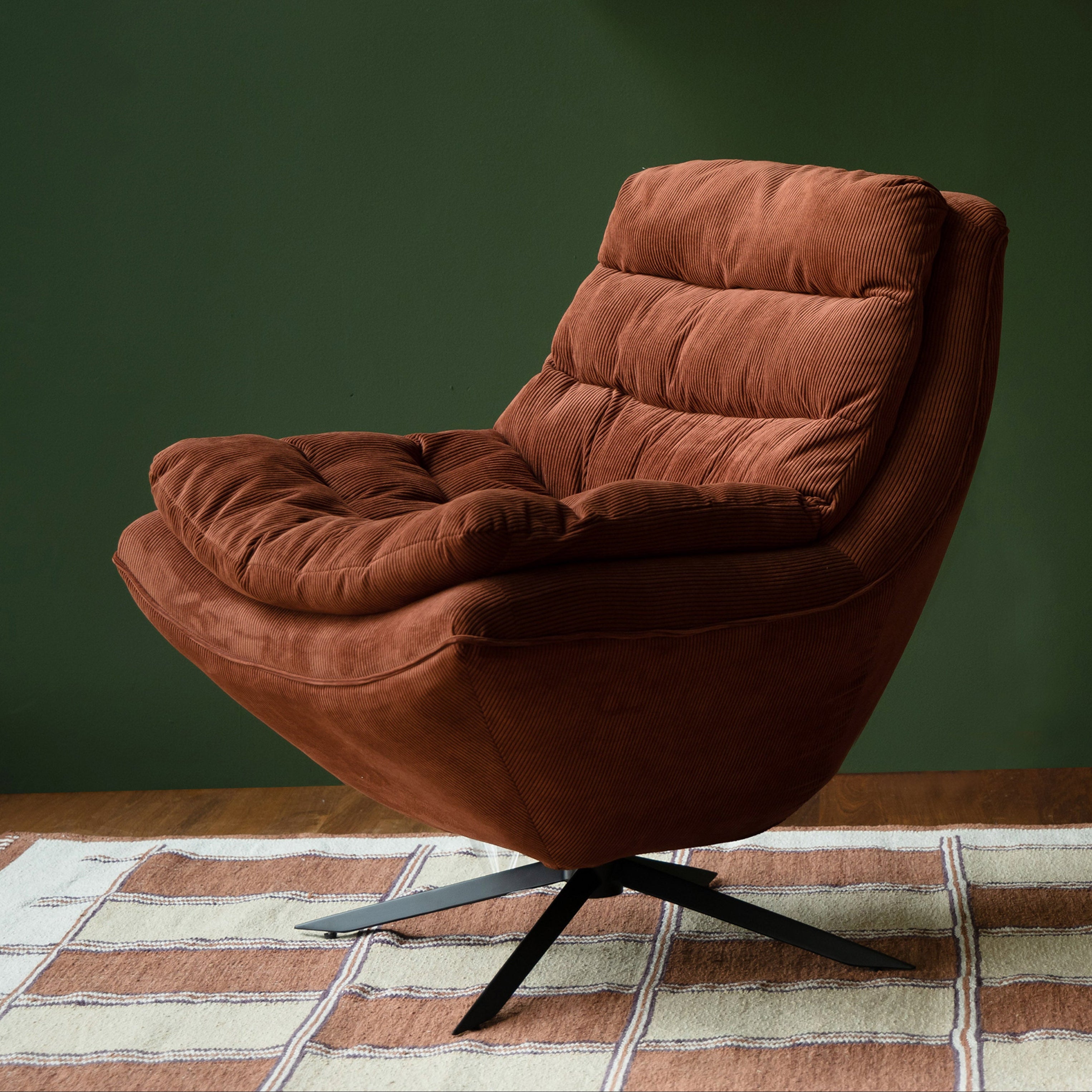 Gambit - Rug - Cotton - Beige/Terracotta