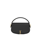 Saint Laurent - Sac Bandoulière Voltaire Half-Moon - Femme - Black