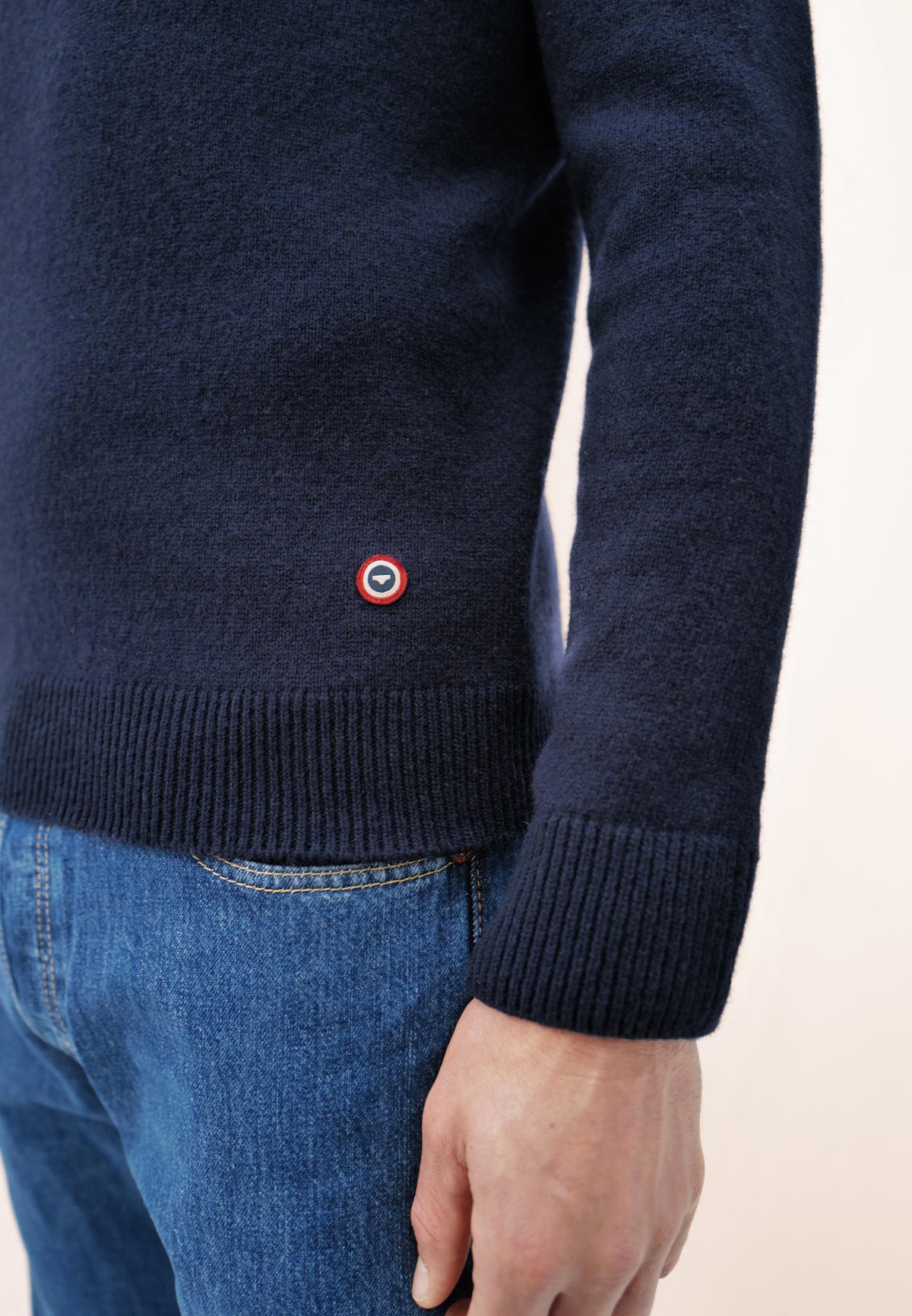 Pull Jean En Maille - Marine