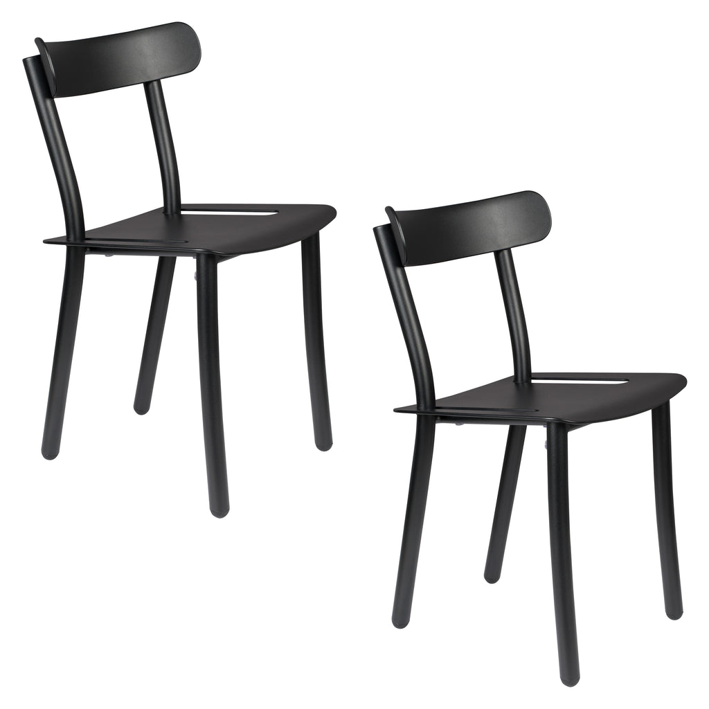 Friday - Chaise D'Extérieur - Aluminium - Noir
