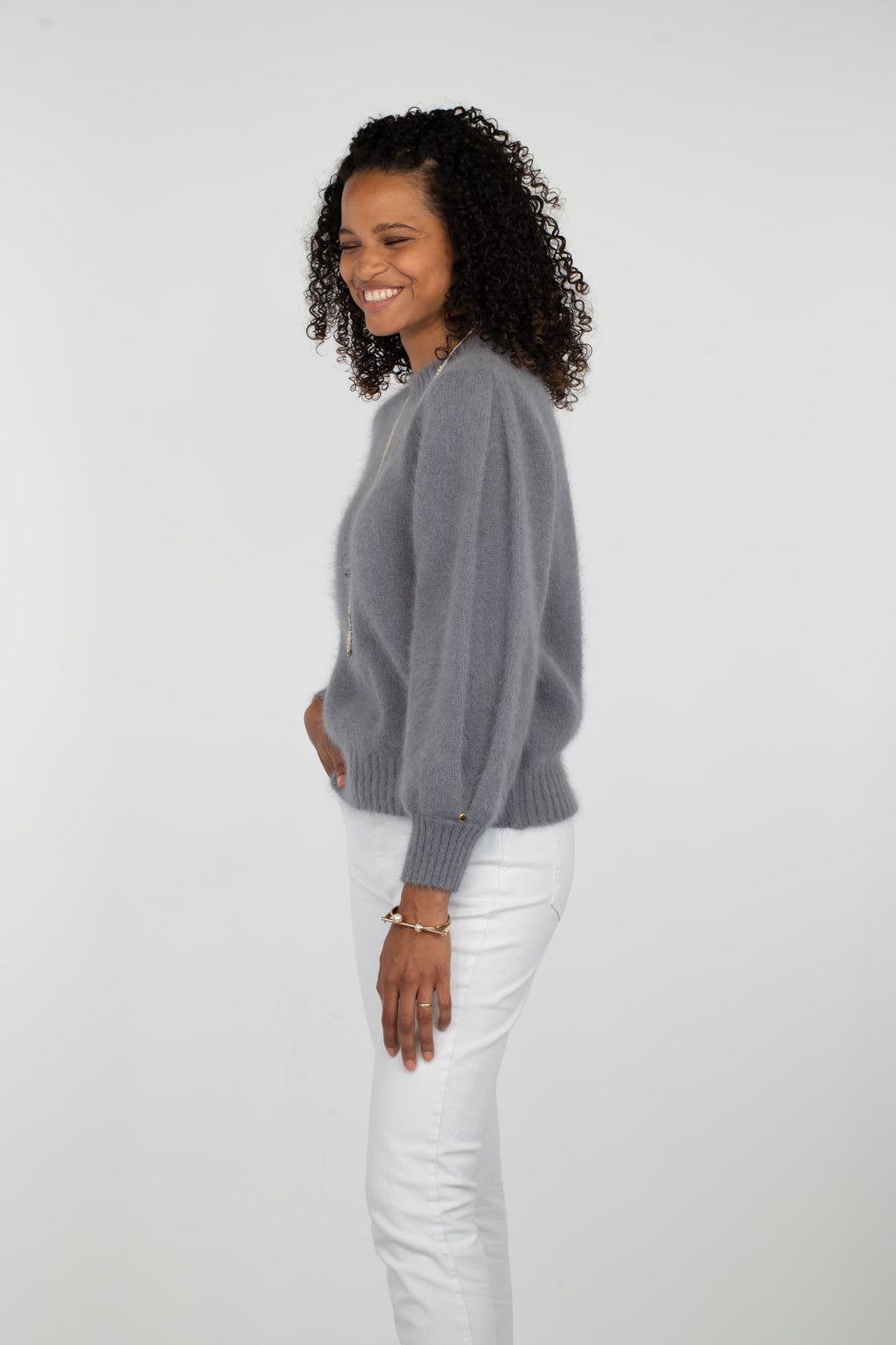 Pull Alix Angora Gris Cumulus