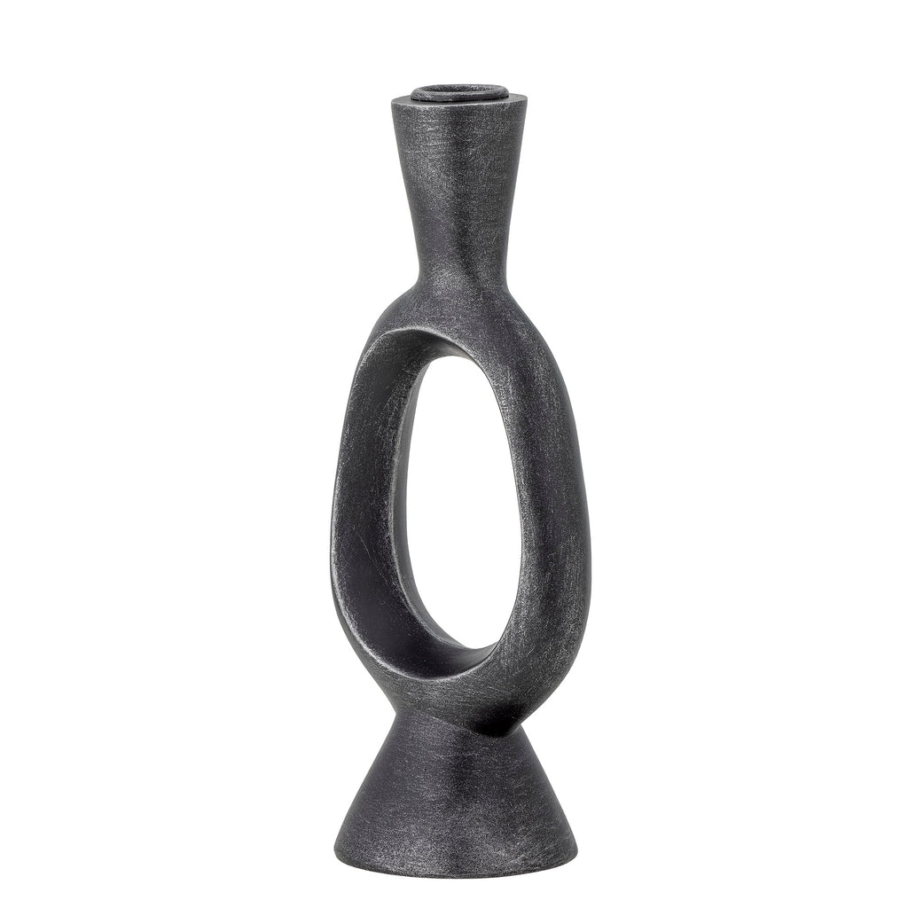 Bijan - Candle Holder - Black - Polyresin