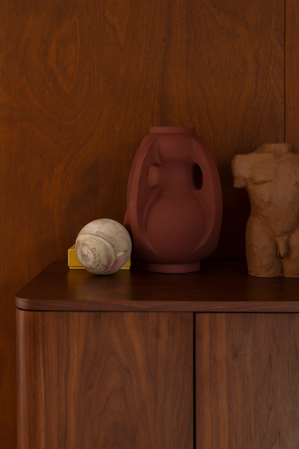 Thiago M - Vase - Aluminium - Rouge Terracotta