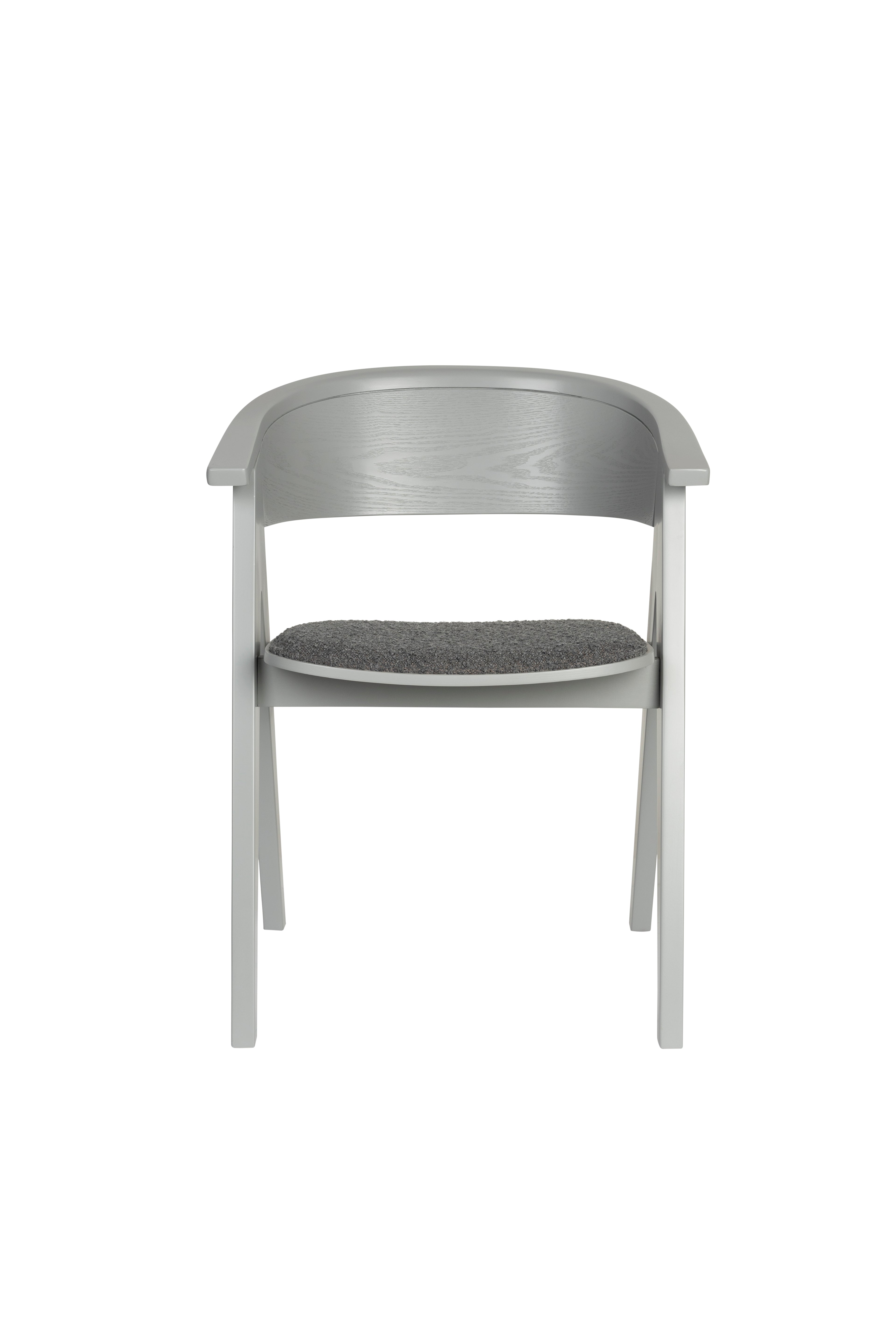Ndsm - Fauteuil De Salle À Manger - Frêne massif - Gris