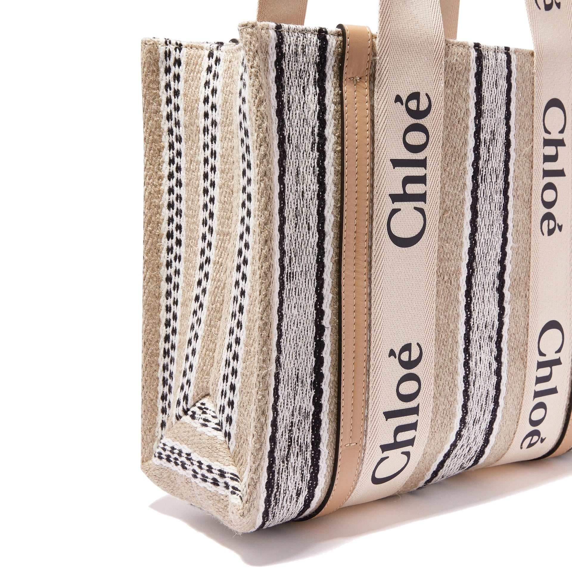Chloe - Cabas Woody Medium - Femme - Beige