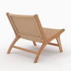 Kilka - Fauteuil En Bois De Teck Et Cordage En Loom