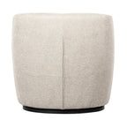 Serra - Designer Swivel Armchair - Fabric - Ecru