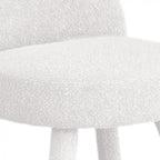 Abica - Sillón - Tela bouclé - Blanco