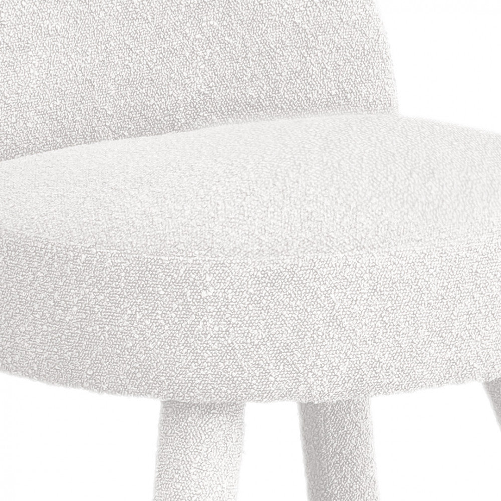 Abica - Sillón - Tela bouclé - Blanco