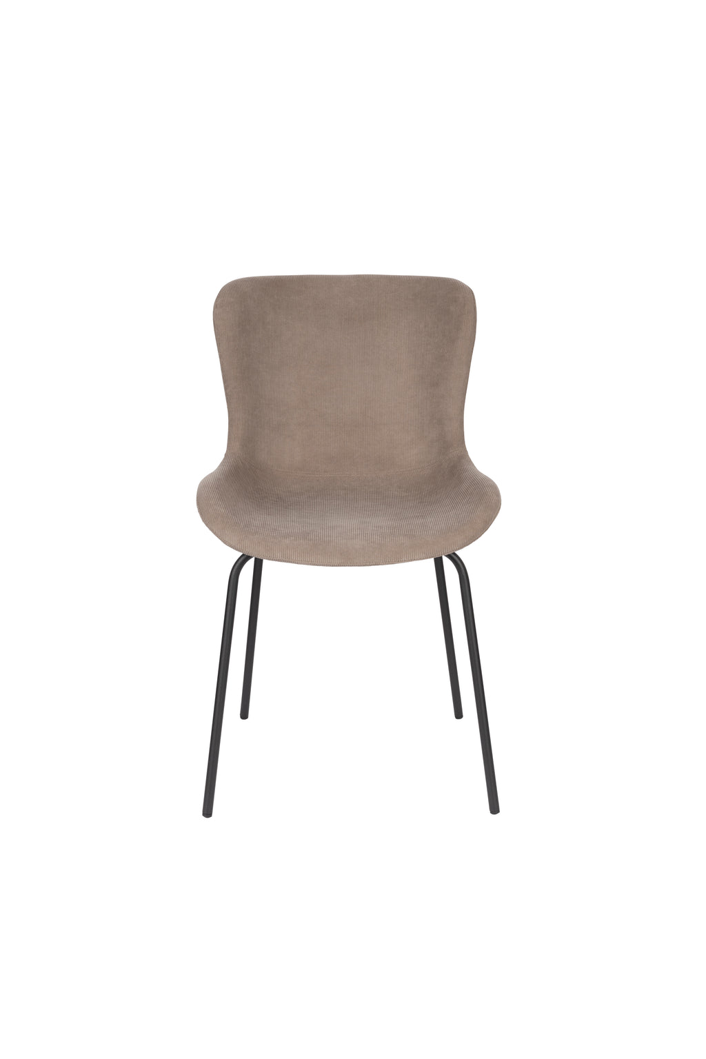 Junzo Rib - Set of 2 Dining Room Chairs - Fabric - Gray