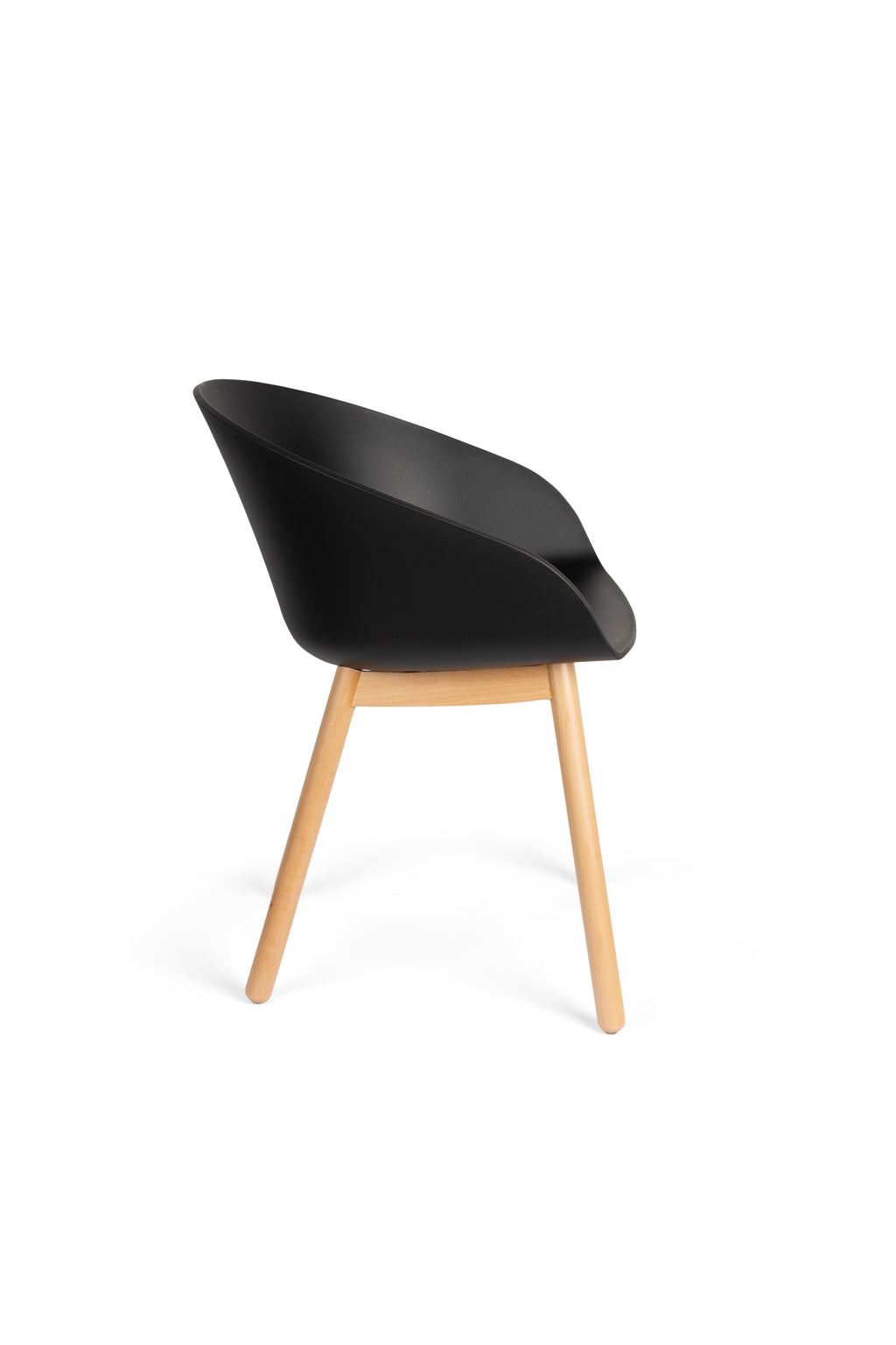 Void - Lot De 2 Fauteuils De Salle À Manger - Plastique polypropylène - Chêne Noir