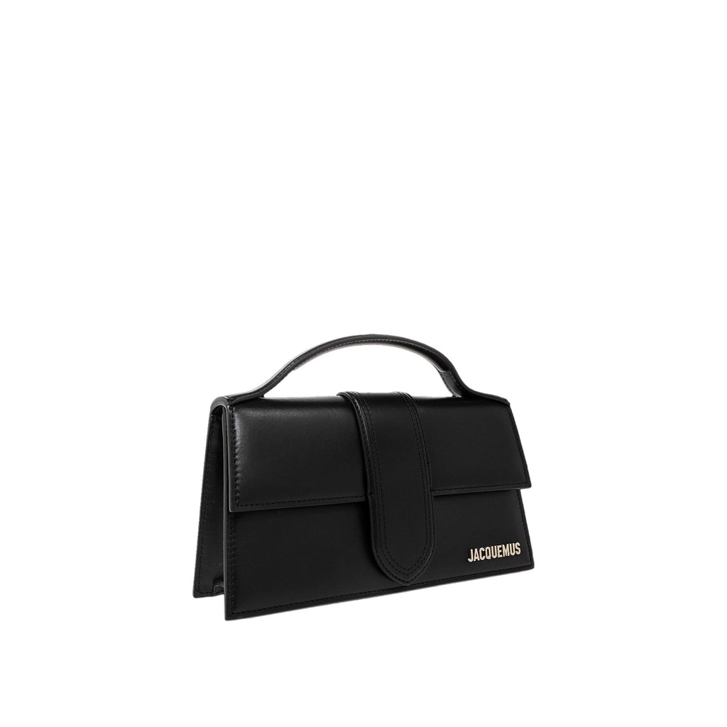 Jacquemus - Sac Le Grand Bambino - Silver Logo - Femme - Black