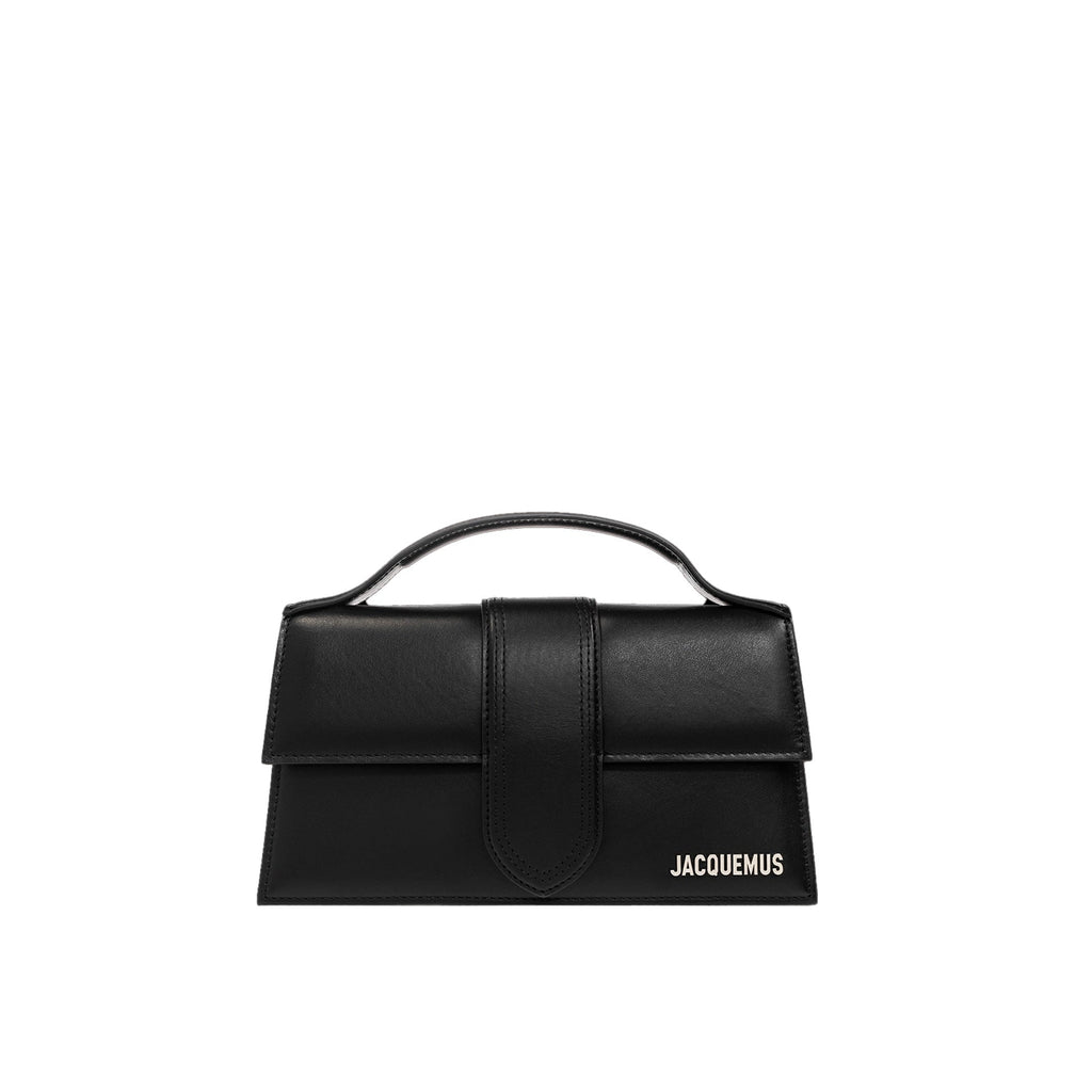 Jacquemus - Sac Le Grand Bambino - Silver Logo - Femme - Black